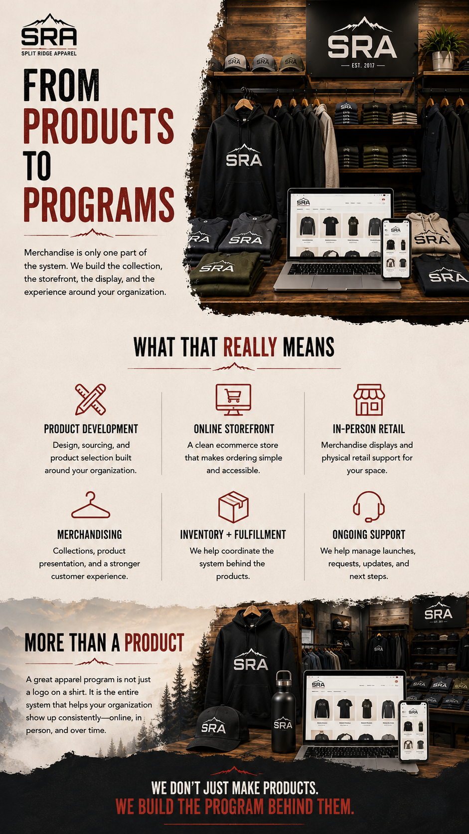 Split Ridge Apparel From Products to Programs
